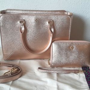 Tory burch bag and matching wallet